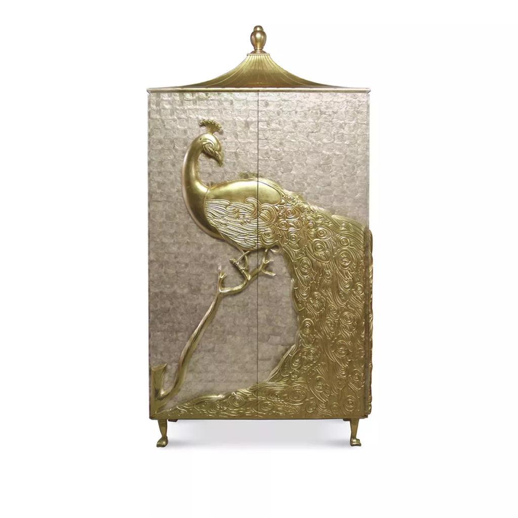 camilla armoire cabinet living room luxury furniture home design handcrafted in portugal peacock mother of pearl