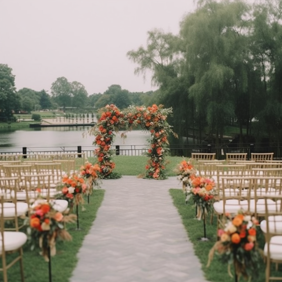 Terracotta Aisle Decor