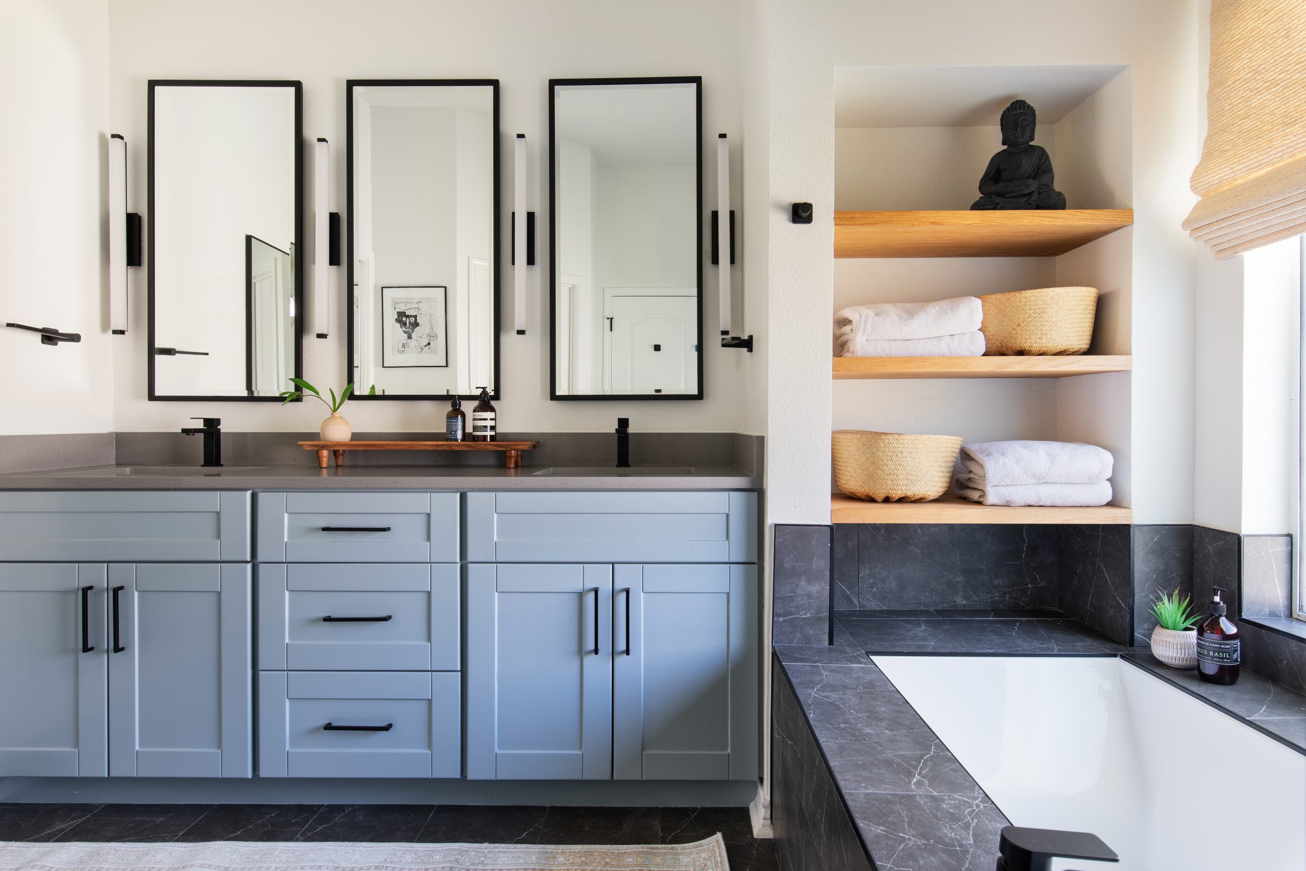 Washroom design by Kristin Marino of KozyKasa