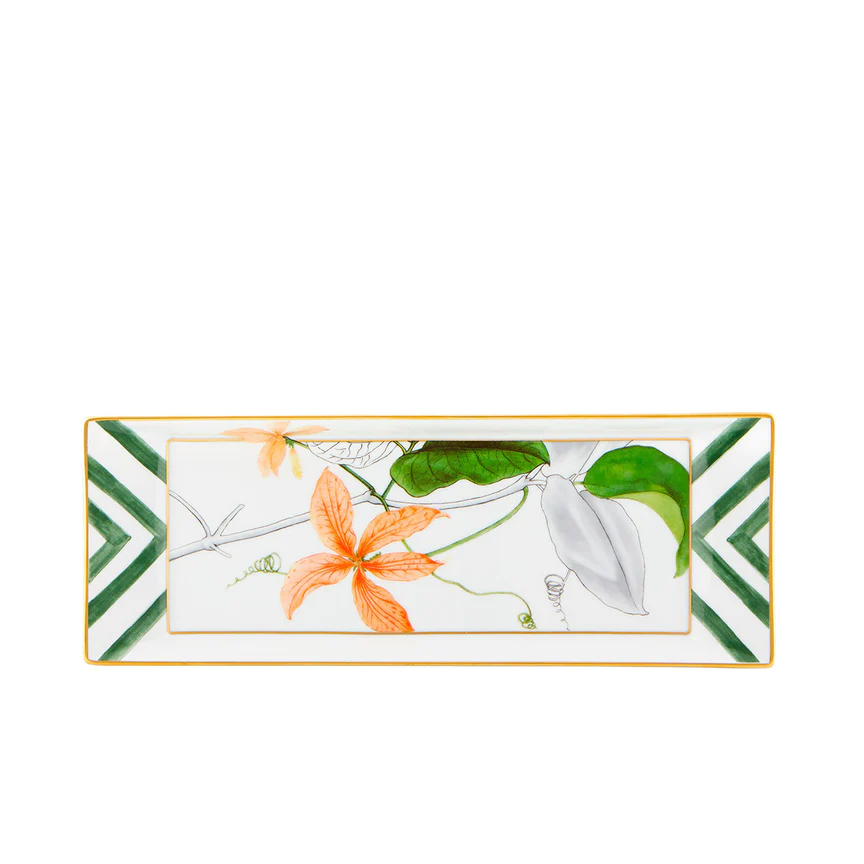 VISTA ALEGRE AMAZONIA APPETIZERS TRAY flowers in home decor 