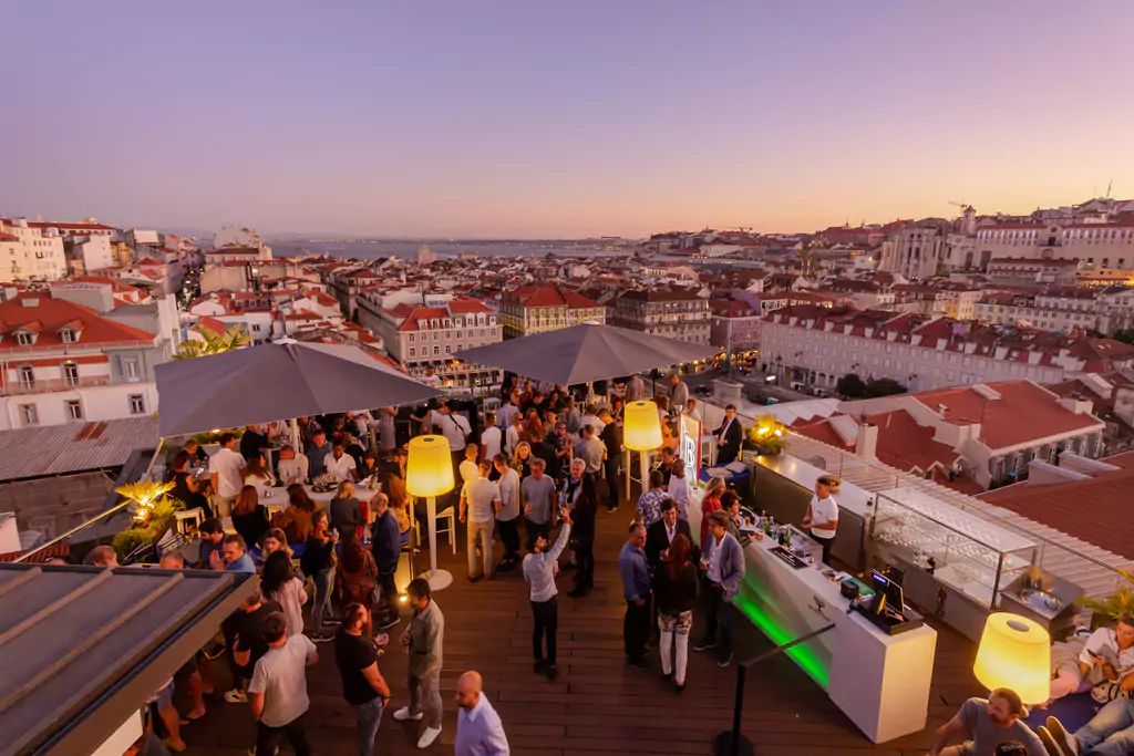 most beautiful rooftop bar in lisbon at hotel mundial