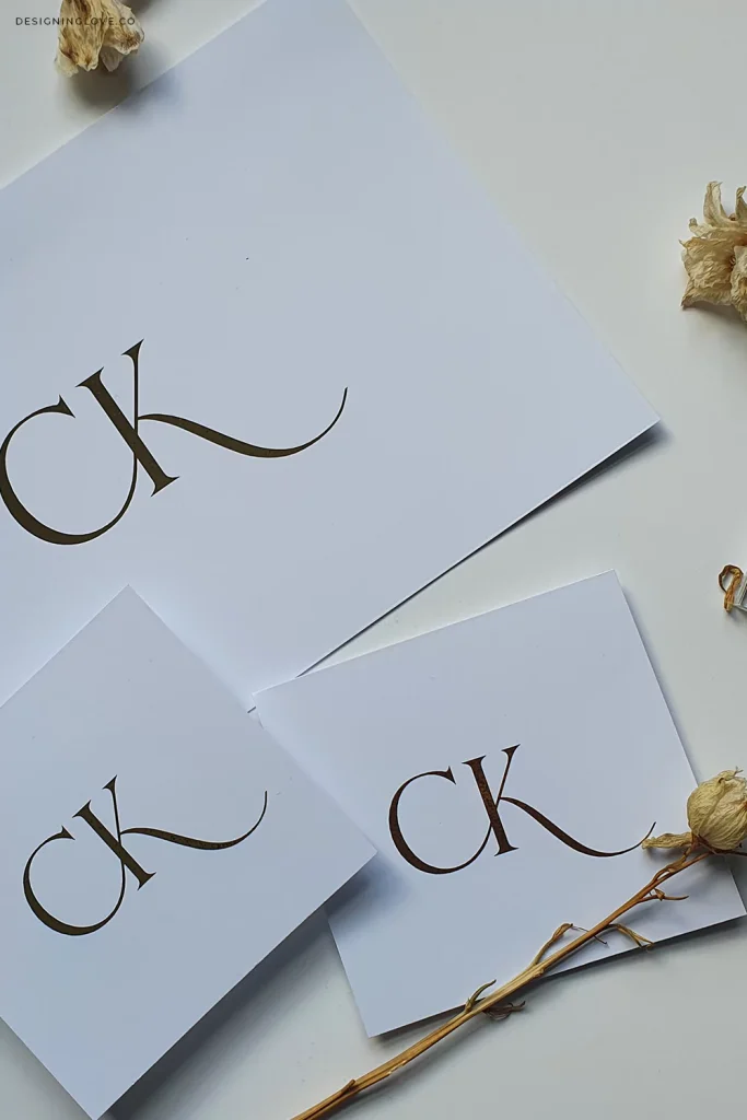 CK Monogram set by Penelope of DesigningLove