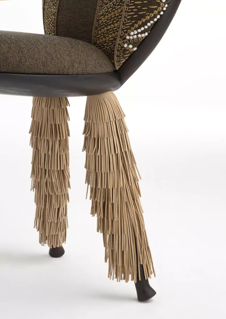 josefina pierre Yovanovitch and christian Louboutin collaboration high heel chairs