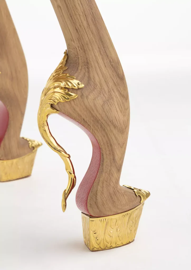 pompadour pierre Yovanovitch and christian Louboutin collaboration high heel chairs
