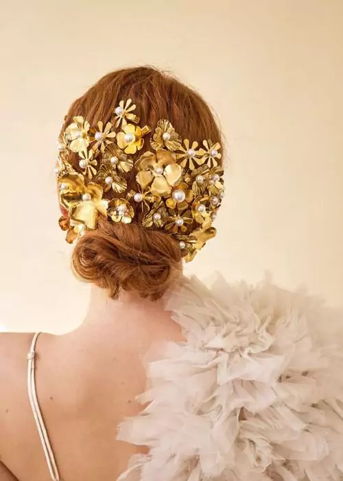 lelet ny Phillipa Pearl Flower Clips