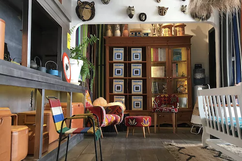 Loja do Museo do Arroz comporta luxury shopping