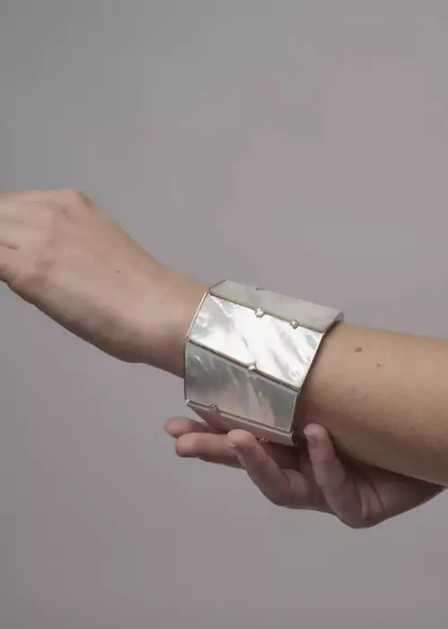 melanie georgacopoulos diamond hinge bracelet
