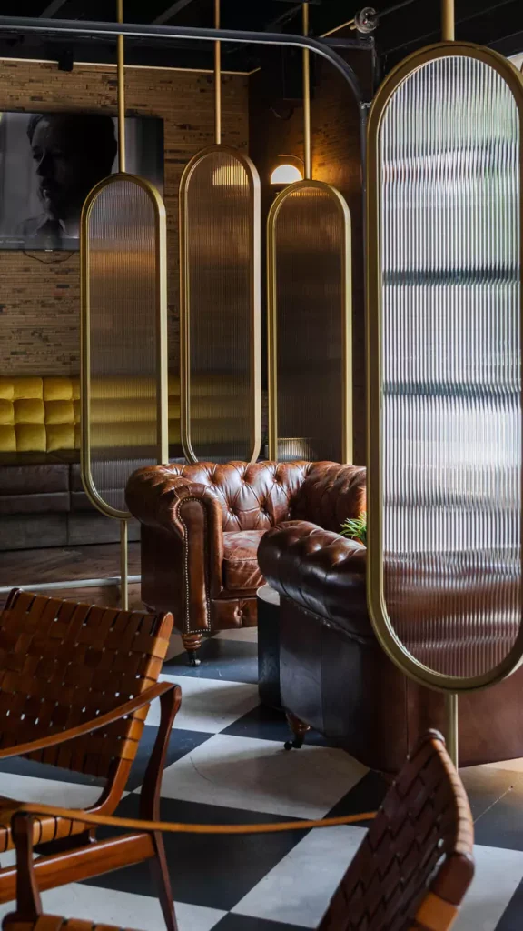 the vintage whiskey and cigar bar design by designbar charlotte nc