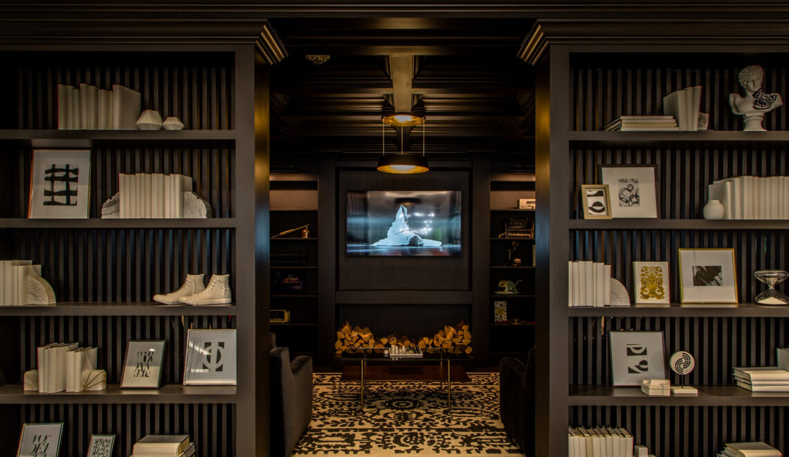 Maximalist Style in Orangetheory Global HQ's Library