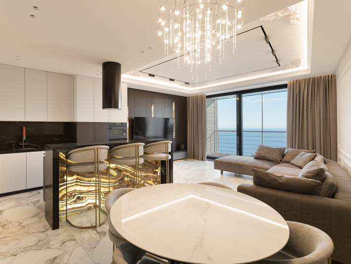 luxury living room design by top la interior design firm SOIA Design