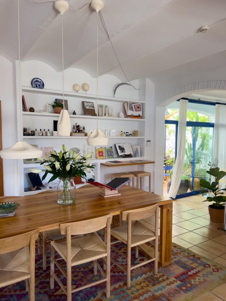 relaxed interior at casa nereta spain