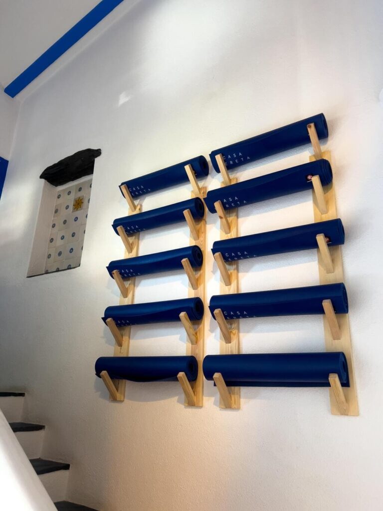 yoga mats at a Cadaqués spain hotel