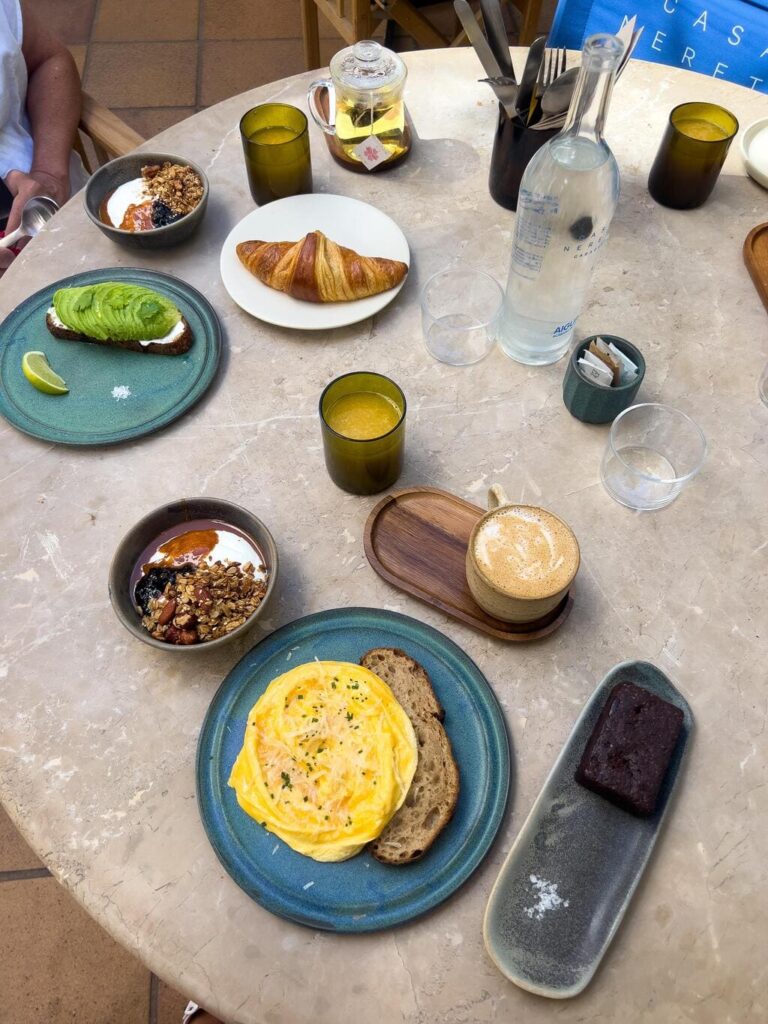 dining at casa nereta Cadaqués, Costa Brava, Spain