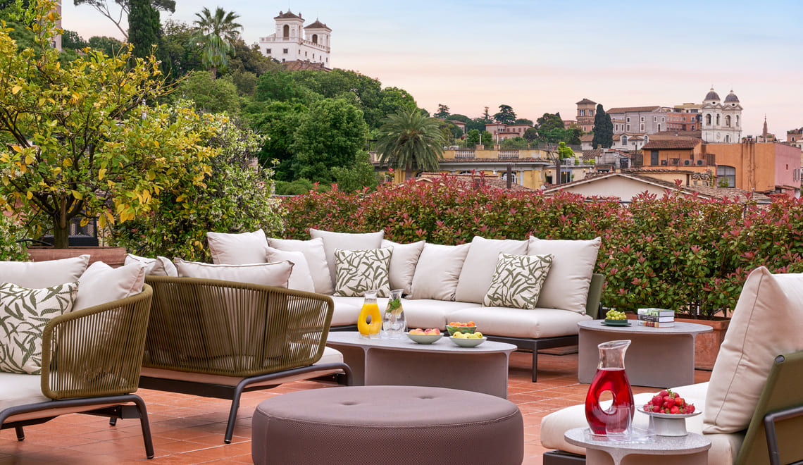 Hotel de Russie Rome hotel patios terrace - Nijinsky Suite