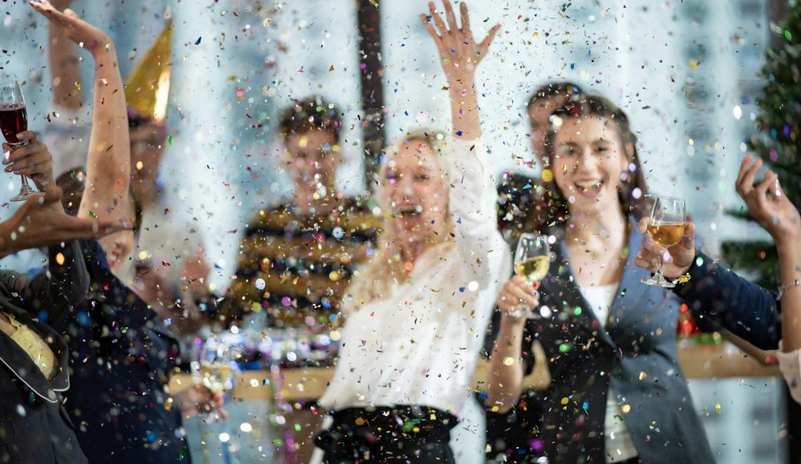 Business people celebration
