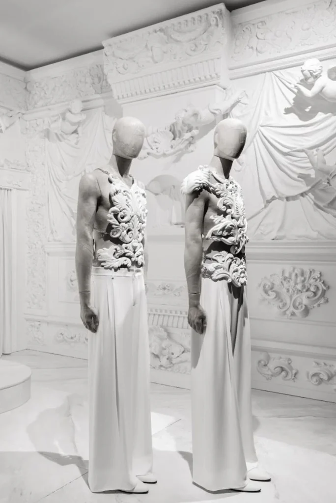 Giacomo Serpotta stucco White Baroque in Dolce & Gabbana Exhibit - From the Heart to the Hands - Photo by Mark Blower