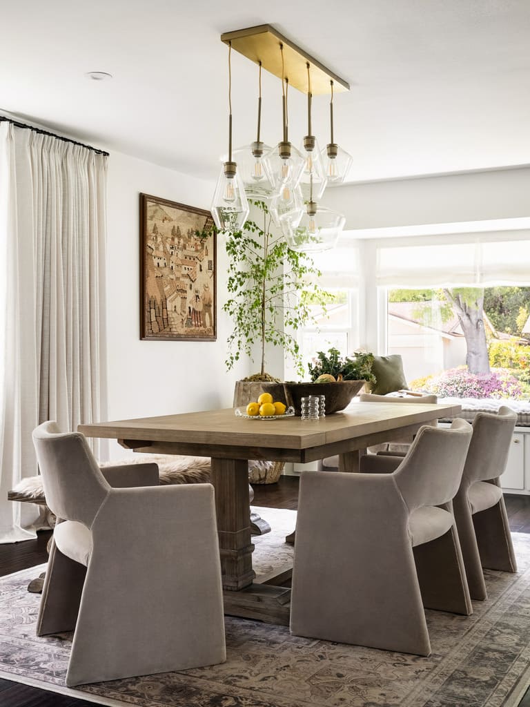 transitional dining room design california
