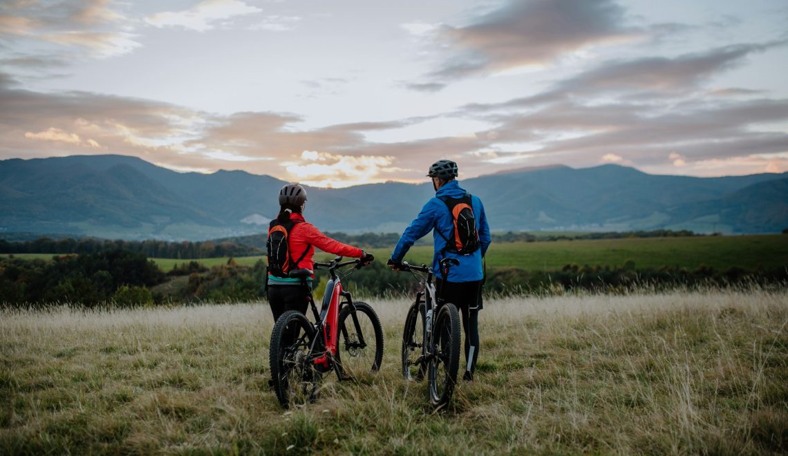 A couple with Ebikes