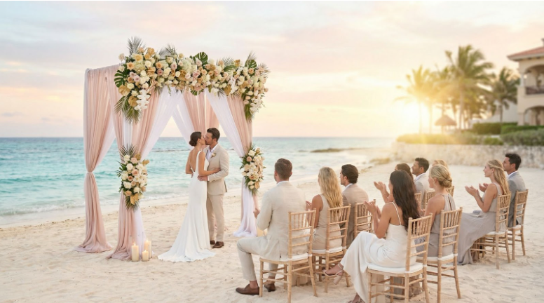 A wedding at the beach