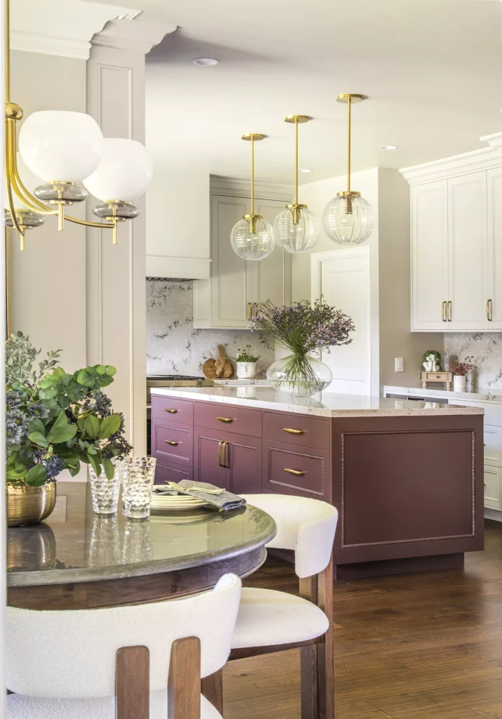 Cozy Luxury Breakfast Nook in a Glendora Kitchen