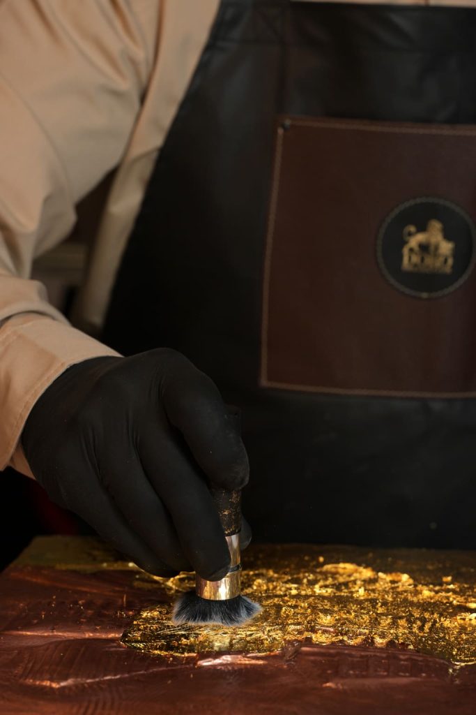 bespoke book maker at work