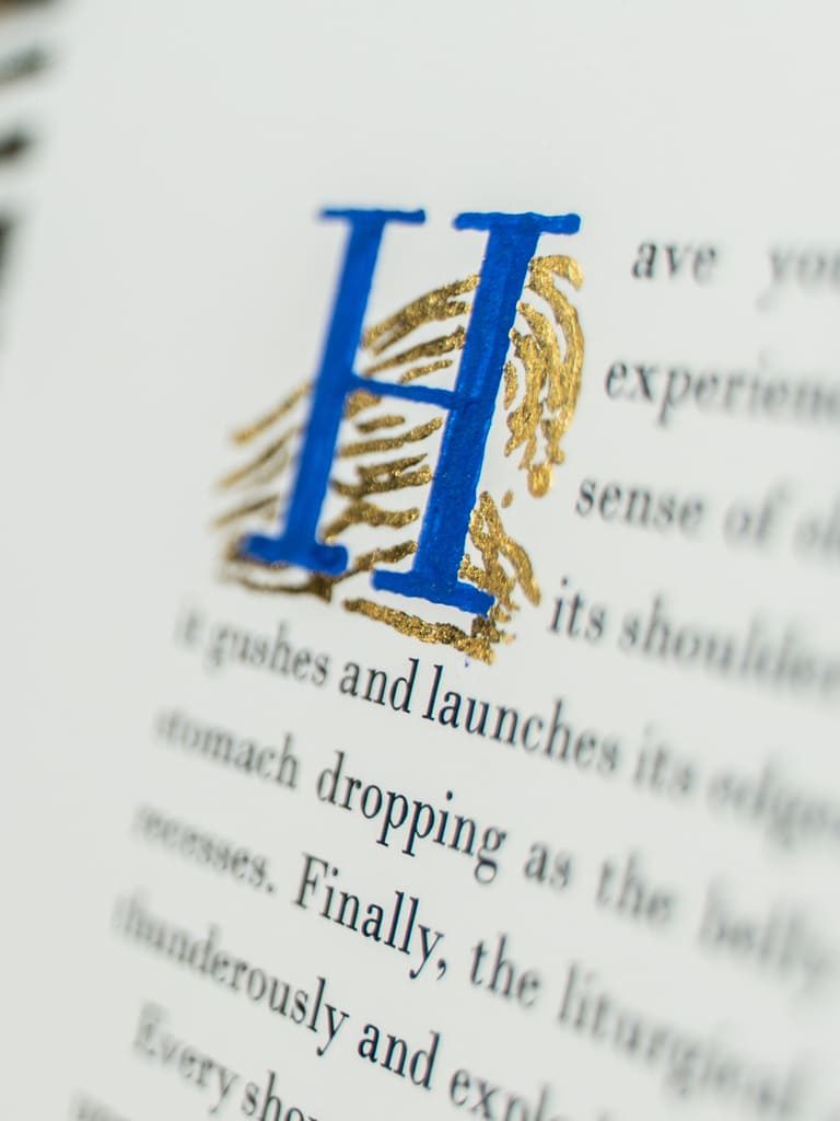 the golden wave by d'oro books - hand painted lettering