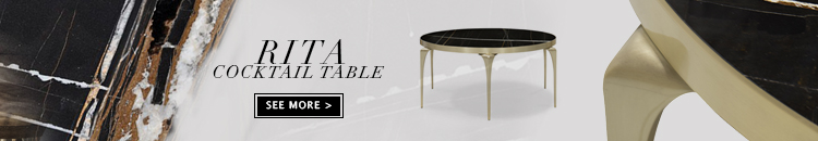 koket rita brass and marble round four leg cocktail coffee table