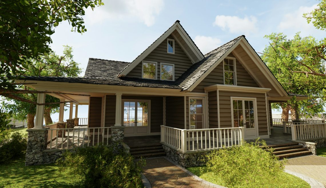 Brown wooden house