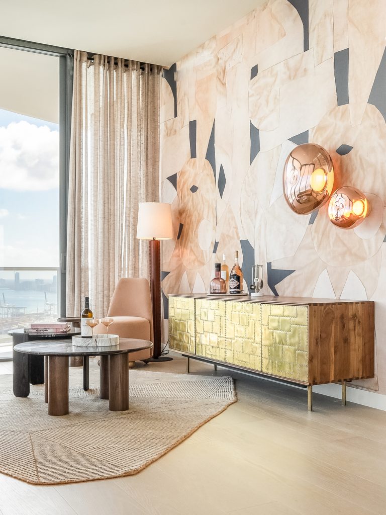 cocktail area interior design by Interior Marketing Group IMG