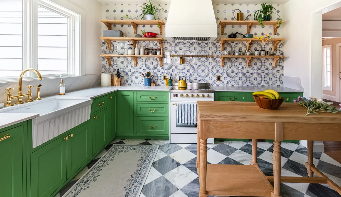 colorful kitchen