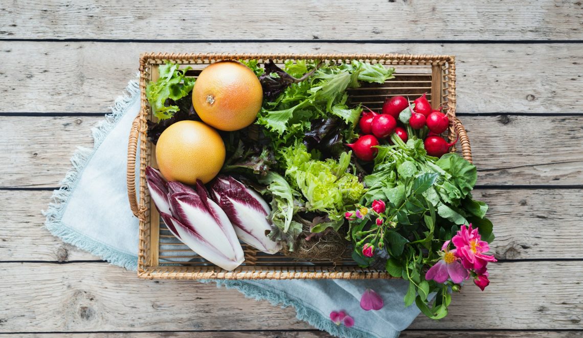 A basket full of vegetables