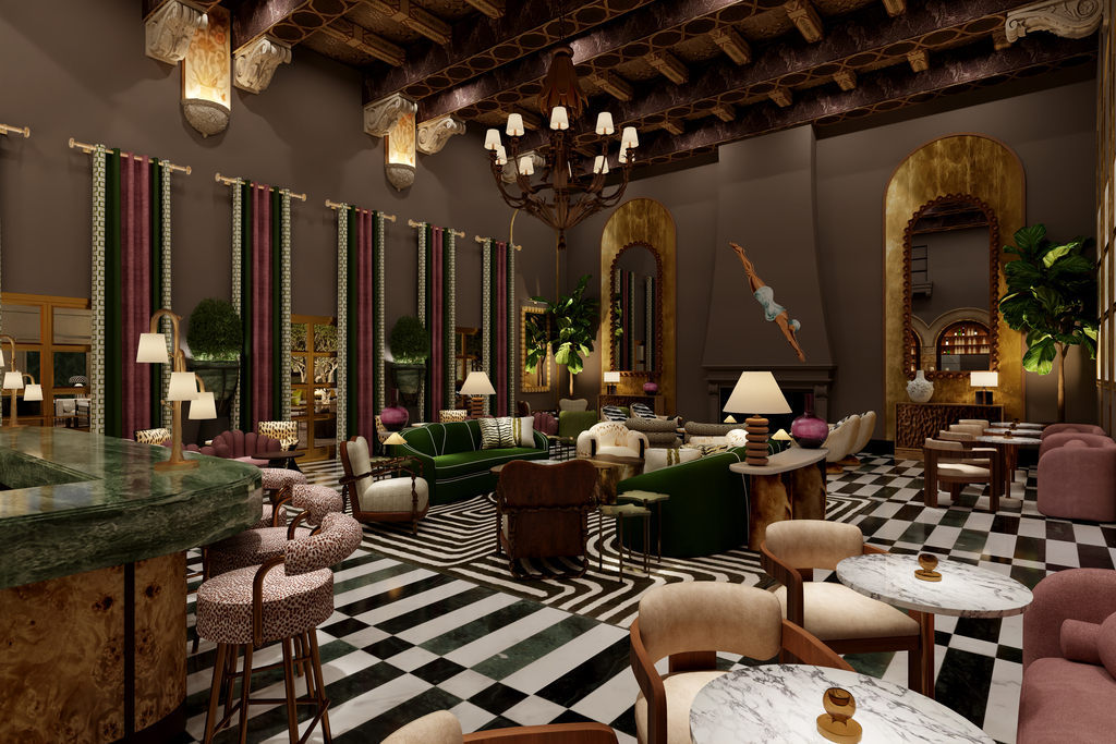 Hotel De Anza Bar by Stina Funch Atwater Inc Hospitality Interior Design