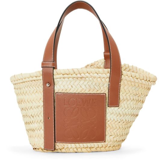 Loewe Anagram Basket Bag in Raffia