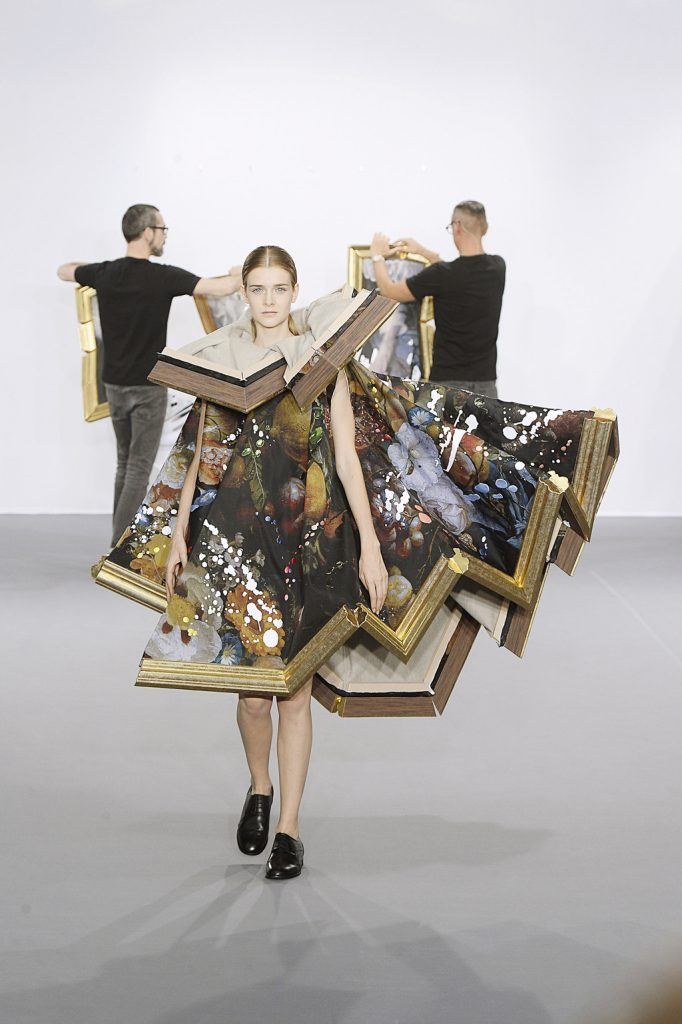 Wearable Art - A model walks the runway at the Viktor & Rolf Autumn Winter 2015 fashion show during Paris Haute Couture Fashion Week on July 8, 2015 in Paris, France. (Photo by Catwalking/Getty Images)