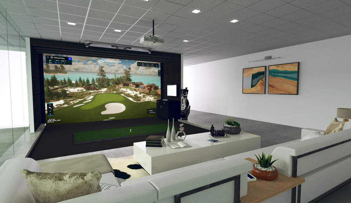 indoor golf simulators for vacation homes