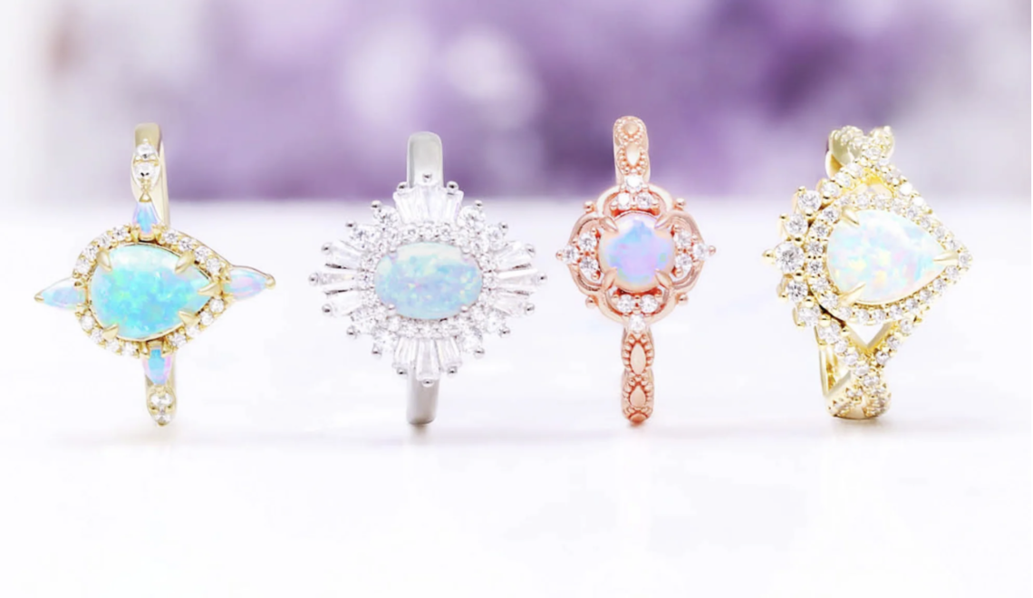 opal engagement rings
