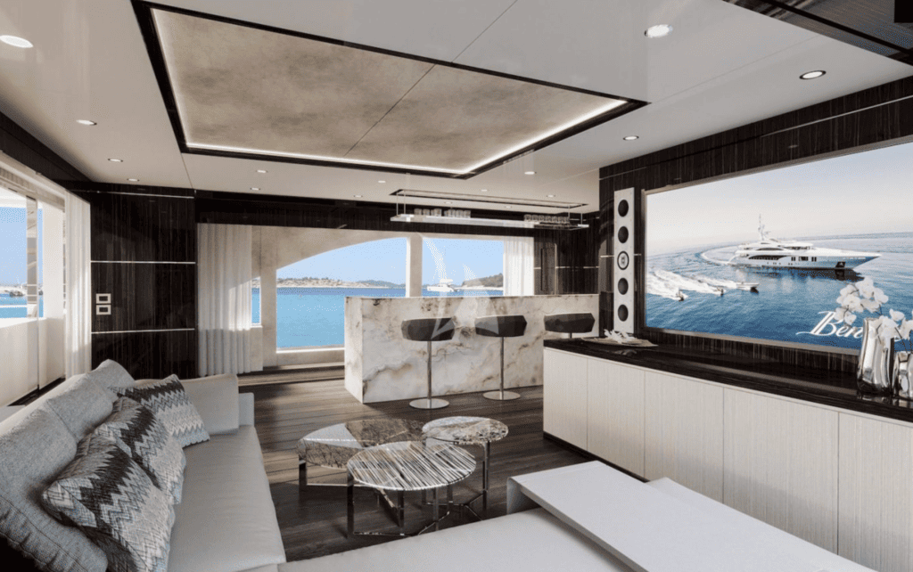 luxury yacht interior design Courtesy of Simpson Charter