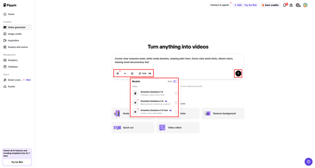 Step 2: Upload Content for Scene-based Processing