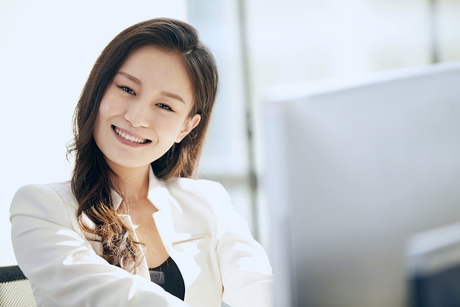 professional woman smiling confidently