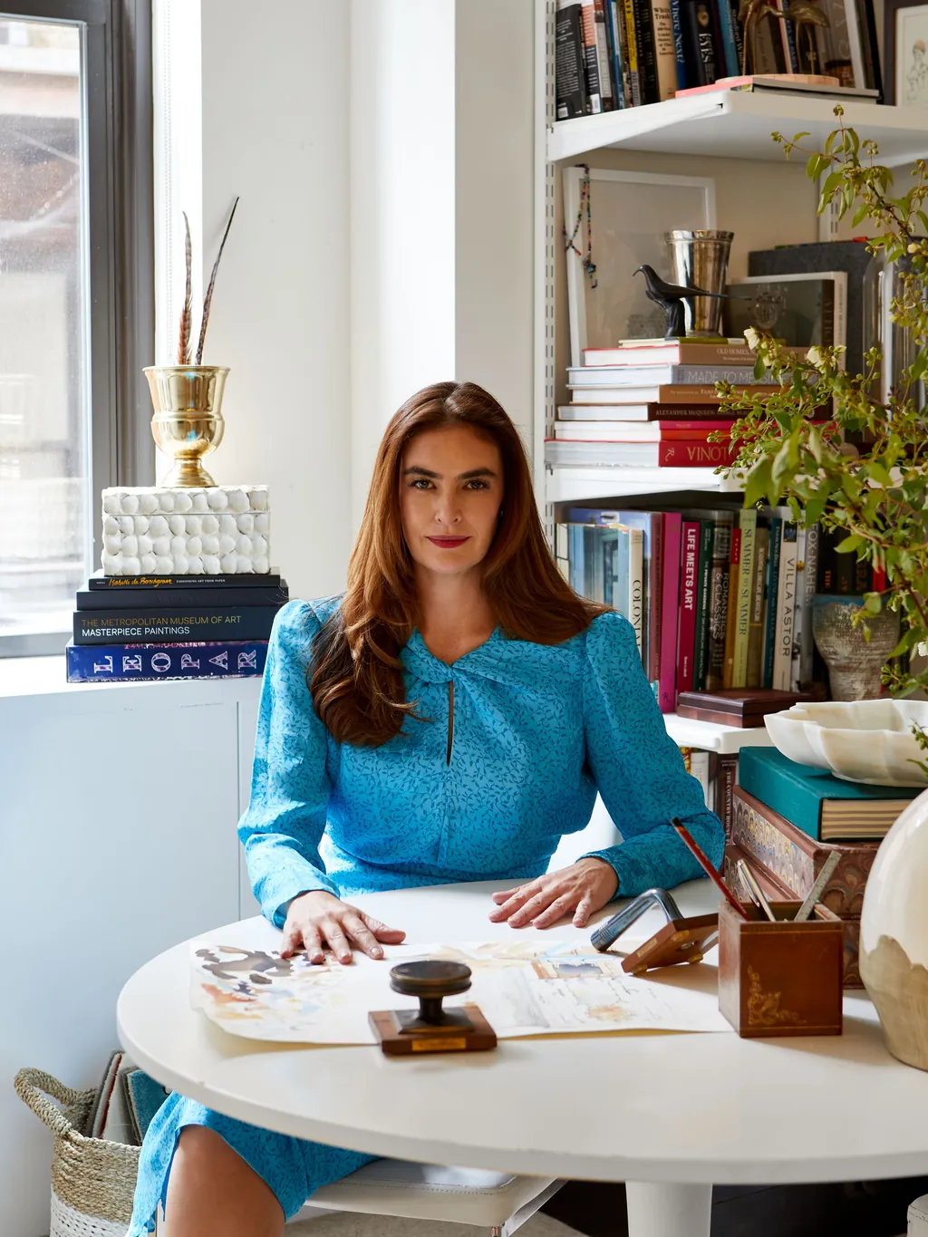 sarah magness founder of studio magness in her new york office